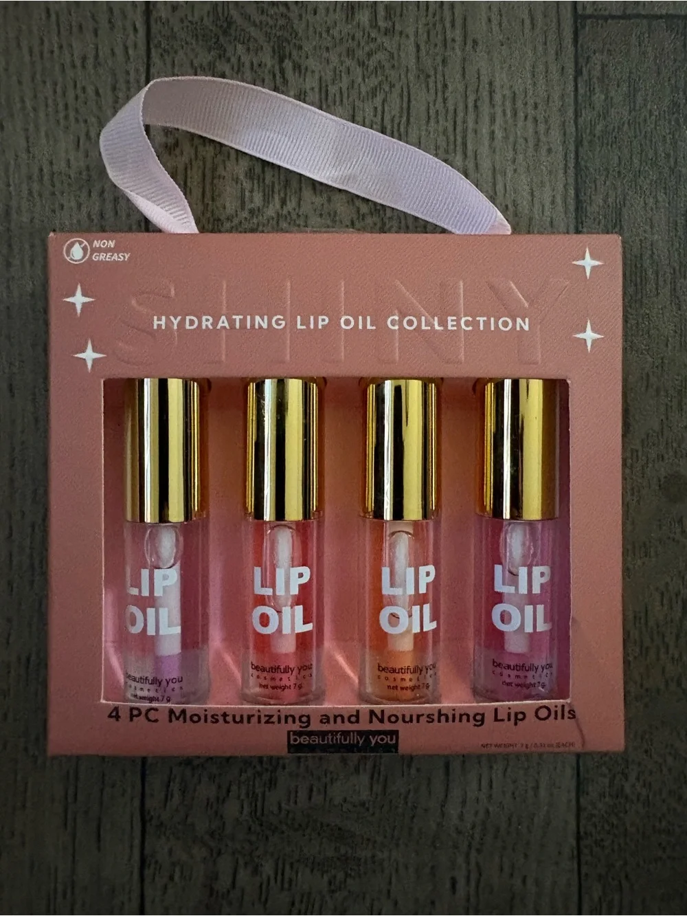 Hydrating Lip Oil Set by — Pink & Peach Shades